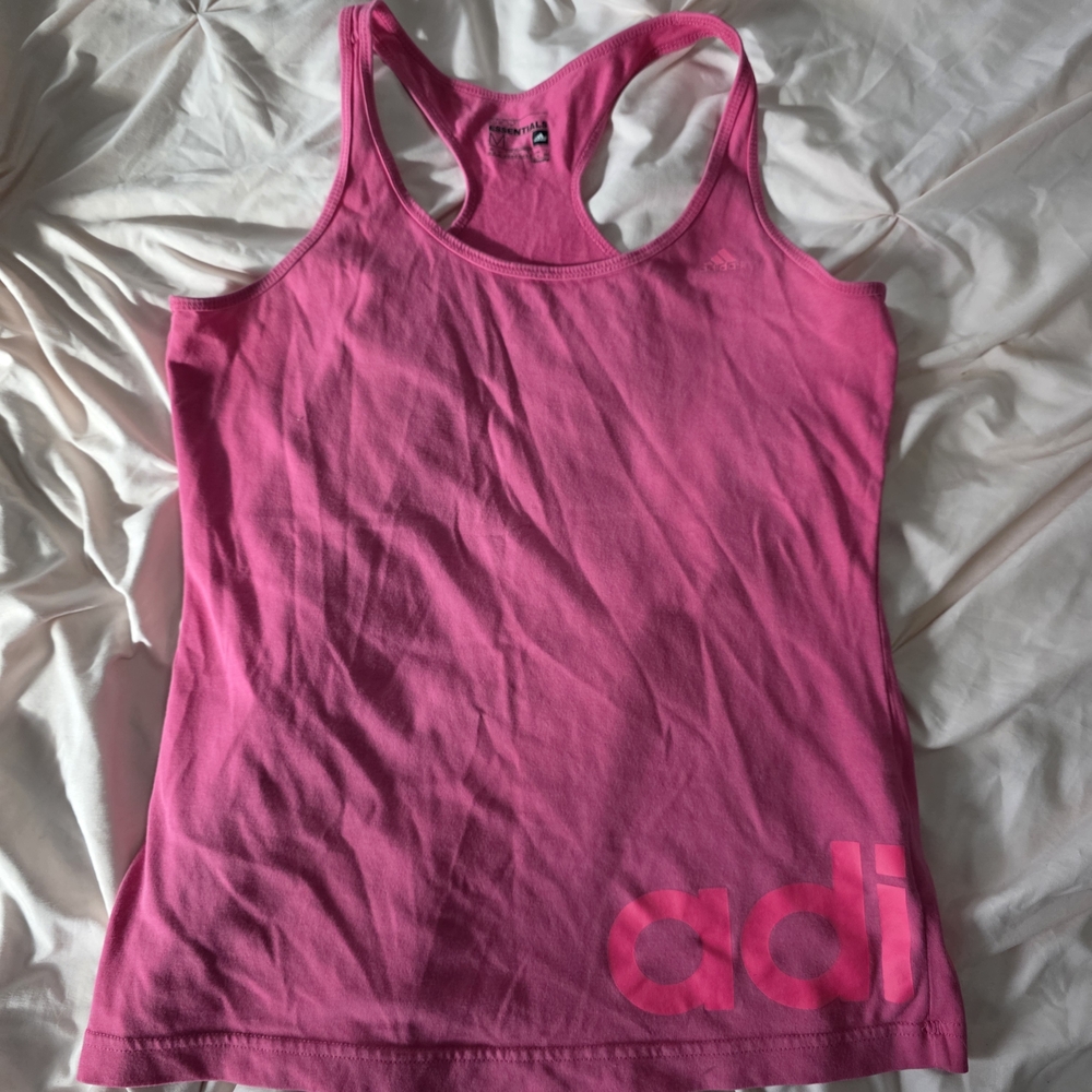 adidas Vibrant Pink Tank Top